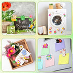 WinnerWhy 24 Set DIY Spring Garden Ceramic Crafts Kit Paint Your Own Figurines Ready to Paint Bisque Figurines Crafts Arts with 24 Magnets 4 Brushes and 2 Palette Ceramic Painting Kit for Adults - style: Flower