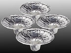 OHR Extra Heavy Disposable Aluminium Foil Candle Holder, Drip Cup Bobeches - 50 Pack