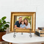 Plate Stand, 8 Inch Plate Holder Display Stand 2 Pack, Black Metal Picture Stand Picture Frame Easel for Home Office Exhibition Reception - size: 8 Inch - 2Pack