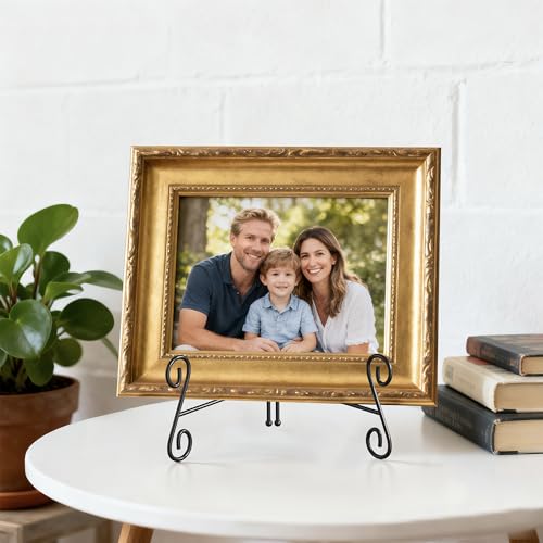 Plate Stand, 12 Inch Plate Holder Display Stand 2 Pack, Black Metal Picture Stand Picture Frame Easel for Home Office Exhibition Reception - size: 12 Inch - 2Pack