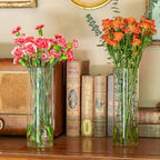 7pcs Glass Cylinder Vases for Centerpieces - 10 Inch Tall Glass Vases for Flower, Clear Flower Vase Bulk Floating Candle Vase for Table Centerpiece Wedding Home Décor - size: 7 Pack 10 Inch