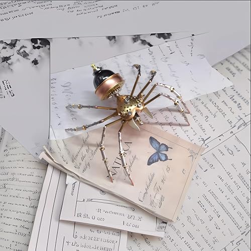 Mechanical Metal DIY 3D Insect Spider Model Brass Puzzle Assembly DIY for Family and Friends(Jumping Spider) - style: Jumping spider