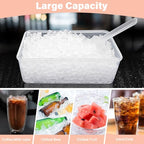 Mini Ice Cube Tray for Freezer: FDDBI Small Ice Trays for Freezer with Bin - 117×4PCS Easy Release Nugget Ice Tray - Crushed Ice Tray with Container - color: Pink