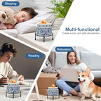 NAFANG Blue & White Porcelain Pattern Wax Melt Warmer,Ceramic 3-in-1 Electric Candle Wax Warmer for Scented Wax Melter Oil Burner for Home Office Bedroom Gift & Decor (with KD Iron Shelf)