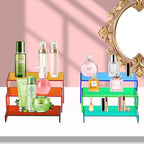 6 PCs Risers Display Stands 3 Tiers Desktop Acrylic Shelves Cake Dessert Holder Products Stand for Collectibles Shoes Jewels Pop Figure (Mix Colors) - color: Mix Colors