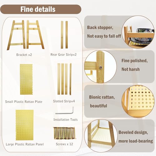 Risers Display Stands ,Tiered Tray Stand Wooden Perfume Organizer Cologne Display Shelf 2 Tier Small Fragrance Stand Skincare, Spice Shelf Matcha Station