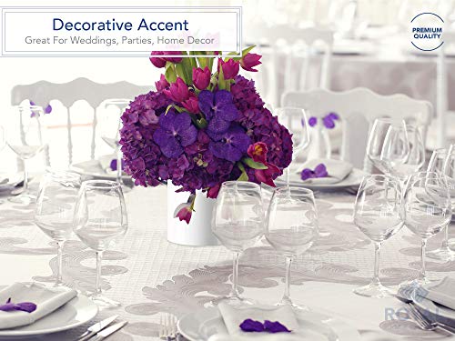 Royal Imports Flower Acrylic Vases Cylinders - Decorative Centerpiece Display for Home or Wedding - Non Breakable Plastic, 4" - White - size: 4"x4"