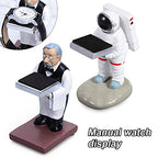 Watch Display Stand, Old Housekeeper Handmade Watch Holder Resin Figurine Jewelry Bracelet Storage Rack Eyeglass Organizer Holder for Home Office Decoration