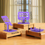 Metal Tablet Stand, Adjustable 360° Rotation Tablet Holder Compatible with 4-13" Tablet Such as iPad Pro Air, iPad mini, Tab S11 10, Surface Pro 12 (Purple) - color: Purple
