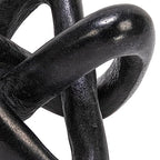 Creative Co-Op Modern Decorative Marble Link Knot, Black - color: Black