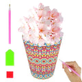 ILYUFO Diamond Art Kits for Adults, DIY Flowerpot Diamond Art, Diamond Painting Kit, Ideal Desktop Ornaments & Thoughtful Female Gifts (Happiness) - color: happiness