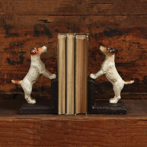 HomArt Cast Iron Jack Russel Bookends