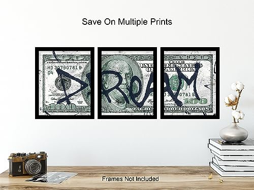 Motivational Graffiti Wall Art LARGE 11x14 - Inspirational Posters for Home Office Decor - Entrepreneur Gifts - positive affirmation - Motivation, Inspiration - Small Office Decor - Quotes Wall Art - size: 1 - 11x14 Inch Prints