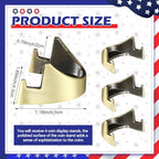 Yaocom 4 Pcs 1.69 Inch Metal Challenge Coin Display Stand Military Coin Holder Medallion Token Holder for Veterans Collectors Fits 2 Inches and up Coins Pocket Watches Medals (Bronze) - color: Bronze