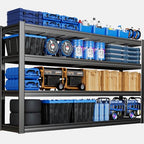 67" W Garage Shelving Heavy Duty, 4 Tier Garage Shelves, 68" H Adjustable Storage Shelving Unit, Commercial Metal Shelves for Warehouse, Basement, Shop, 67" W x 20" D x 68" H - size: 68"Wx20"Dx68"H | 4 Tier