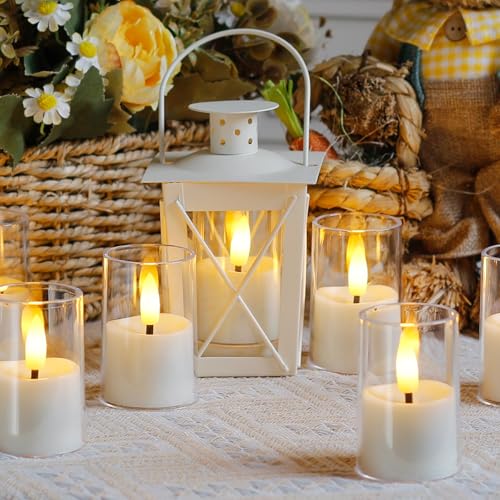 Flameless Small Tea Light LED Candles, Acrylic Battery Operated Votive 1.7" x2.5" with Remote Control and Timer, Tealight White Flickering Warm Light Pack of 15 Electric Long Lasting - color: White, size: 15 x 2.5"