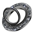 SYNCWIRE Magnetic Phone Ring Holder for MagSafe - Glitter Phone Grip Stand with 360° Rotation Finger Ring Kickstand Blingbling Compatible with iPhone 17 16 15 14 13 12 Pro Max MagSafe Accessories - color: Single Ring-1PCS-Glitter Black