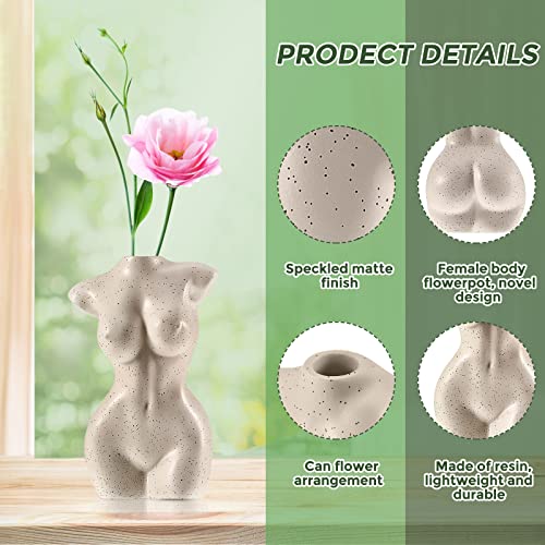 Modern Chic Body Vase - Female Form Flower Vase, White, Boho Home, Feminist Decor and Office