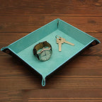 Valet Organizer - Catchall Tray for Jewelry, Wallets, Watches, Keys, Coins, Phones, Glasses - Perfect for Nightstand, Desk, Entryway - color: Light Blue