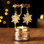 Snowflake Gifts for Women, Birthday Gifts for Mom Daughter Sister Wife, Unique Gift for Friend Women, Rotatable Scented Candles Gift for Christmas Anniversary (Snowflake) - size: Snowflake