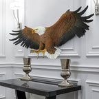 Design Toscano Freedom's Pride American Bald Eagle Patriotic Wall Sculpture, Grande 44 Inch Wide, Cast Stone Resin, Brown Finish - style: Freedom's Pride American Bald Eagle Patriotic
