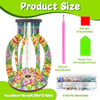 ILYUFO Diamond Art Kits for Adults, DIY Vase Diamond Art, Diamond Painting Kit, Ideal Desktop Ornaments & Thoughtful Female Gifts (Life) - color: life