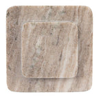 Bloomingville Heavy Duty Marble Bookends, Beige, Set of 2 - size: (Pack of 2)