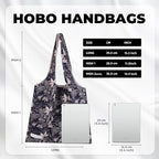DGAZ Designer Shoulder Bags for Women, Luxury Tote Bag with Zipper, Large Shoulder Hobo Bags - color: Dark Fragrance