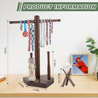 Baseball and Softball Jewelry Organizer, Wooden Baseball Stand and Display Holder for Championship Ring & Drip Necklace, Ring Display Holder , Baseball Accessories Decor, Gift for Athletes and Fans