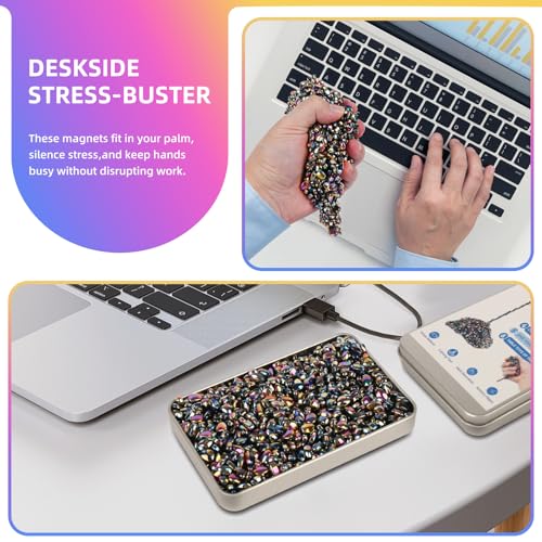550pcs Desk Fidget Toys for Adults,Stress & Anxiety Relief, Sensory Fidget Toys for Office, ADHD, Autism,Ideal Gift (Colorful) - color: Colorful