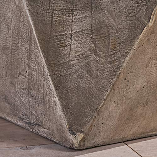 Christopher Knight Home Manuel Weight Concrete Accent Table, Light Gray - color: Manue,light Gray