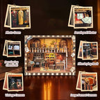 DIY Nostalgic Photo Studio Book Nook, Vintage Photography Scene Model, Time Memory Theme 3D Bookend for Adults