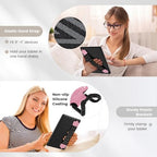 MoKo Security Hand-Strap for 9-11 Inch Tablet - iPad/Pro/iPad Air/Kindle Fire HD/Samsung/Lenovo, High-Elasticity Versatile Hand Strap Lightweight Finger Grip Holder, Pink - color: Pink, style: Patterned Strap