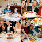 Masthome Cake Stand with Demo Cover, 6 in 1 Multi-Functional Serving Platter Display Stand for Christmas Wedding Party, Acrylic Cake Plate/Salad Bowl/Dessert Platter, BPA-Free, Send 2 Spoon - color: Acrylic Cake Stand With Lid