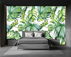 Cliouar-Wall Mural Wallpaper for Bedroom Living Room 3D Mural Monstera Tropical Plant Green Plant Banana Leaf Palm Leaf 158" x 110"(Not Self-Adhesive) - color: Murals-13, size: 158" x 110"