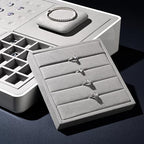 Oirlv Microfiber 4 Slots Jewelry Ring Display Tray Modular Customizable Jewelry Organizer Tray - style: P13501