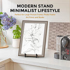 TR-LIFE 4 Pack 10 Inch Large Plate Stands for Display - Metal Plate Holder Stand + Picture Stand + Small Easels for Decorative Plate, Platter, Book, Plaques, Photo Frame, Tabletop Art - size: 10 Inch