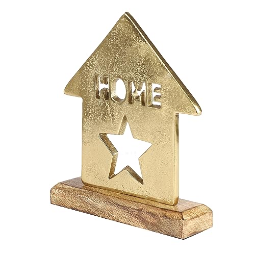 PURESTORY Metal Decorative Showpiece for Home Decor Accents | Shelf Decor Accents |Bookshelf Décor | Fireplace Decor or Desk Décor.Table Decorations for Dining Room Living Room - Home - Gold - color: Gold