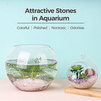 T4U Tumbled Chips Stones Crushed Crystal Quartz 1 LB, Irregular Shaped Gravel Pebble Healing Stone, DIY Smoothed Rocks for Potted Plant,Resin Art,Vase Fillers Aquarium Gravel Rocks (Light Rose) - color: #2 - Rose, size: 1 LB