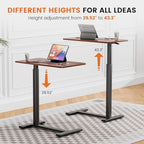 Sweetcrispy Overbed Bedside Table with Wheels, Adjustable Hospital & Home Use Bed Table, Rolling Laptop Table, Mobile Standing Desk, Rust - color: Rust