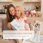 Storieme Mom Birthday Gifts from Daughter: 7.7" Hand-Painted Mother Daughter Resin Figurine Statue - Sentimental Mothers Day Home Shelf Decor for Women - style: Side by Side