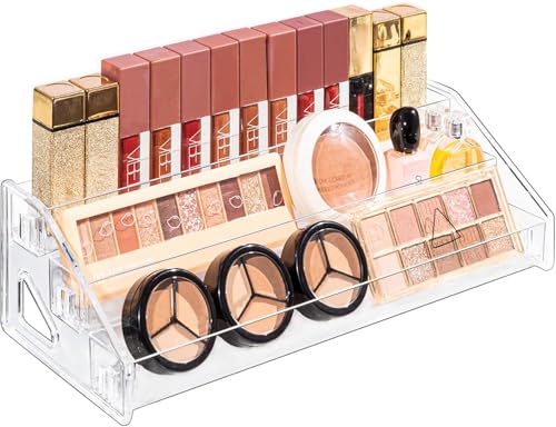 Pero Pero Nail Polish Organizer Acrylic Display Rack for Nail Polish Holder Sunglasses Organizer Essential Oils Holder Clear Eyeglasses Display Case Makeup Organizer - style: 3Layers