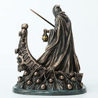 Veronese Design 7 7/8 Inch Tall Dark Messenger and The Ferry of The Damned Resin Sculpture Bronze Finish Grim Reaper Statue