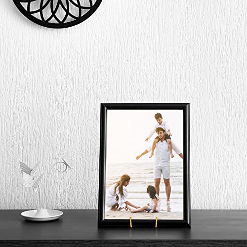 IBosins 5 Pack 4 Inch Plate Holder Display Stands, Metal Gold Frame Stand for Picture, Book, Photo Easel, Creation, Collectibles - color: Gold, size: 4 Inch