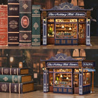 TOYQI Book Nook Kit, DIY Miniature Dollhouse Kit for Adults and Teens, Booknook Tiny House Kit Bookshelf Decoration 3D Wooden Puzzle Bookend for Valentine's Day Couple Lovers - Notting Hill Stories - style: Notting Hill Stories