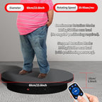 23.6In Remote Large Motorized electric turntable Rotating platform Photography Turntable Motorized lazy susan Base giratoria para for Photography,3D Scanner,Heavy duty display(Load Range:220~500lbs) - size: 23.6inch/Black/500Lbs Load