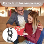 Sziqiqi Anniversary Wedding Gifts for Couple: 6th Anniversary Iron Gifts for Him Her Women Couples - 6 Year Wedding Gift for Christmas Valentines Birthday - Couple Dancing Figurines - style: Couple Dance