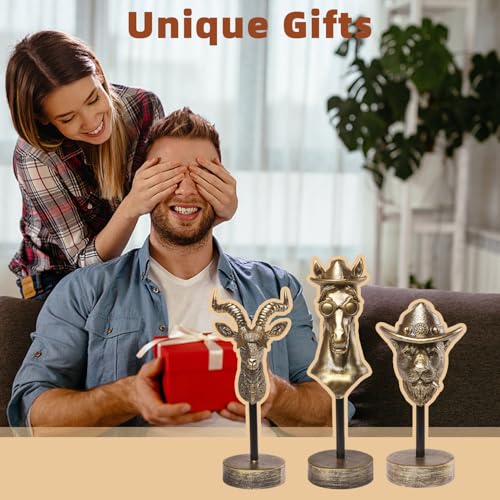 Handcrafted Resin Sculpture -(3 PCS) Modern Home Decor Accent, Trending Living Room & Office Decor, Elegant Tabletop & Shelf Decor for Desk, Bookshelf, Nightstand - Unique Gift Idea - style: 3 PCS