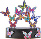PowerTRC Toy Magnetic Desktop Sculpture (Butterflies) | Mini Magnetic Art Decoration for Desktop | Fun Stress Relief Office Gift