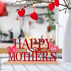 COCHIE Metal Happy Mother's Day Sign, Mothers Day Decorations for Home, Shelf, Mantel, Indoor, Mothers Day Gifts for Mom from Daughter Son, Mother Day Table Top Party Decoration (Mother's Day) - style: Mother's Day
